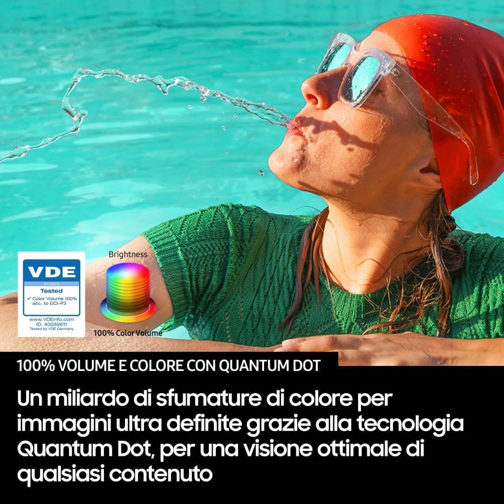 QLED 4K Vision AI Smart TV 50'' QE50Q7F4AUXZT, Q4 Processor, 100% Color Volume with Quantum Dot, Motion Xcelerator, OTS Lite & Adaptive Sound, SlimLook Design, 2025
