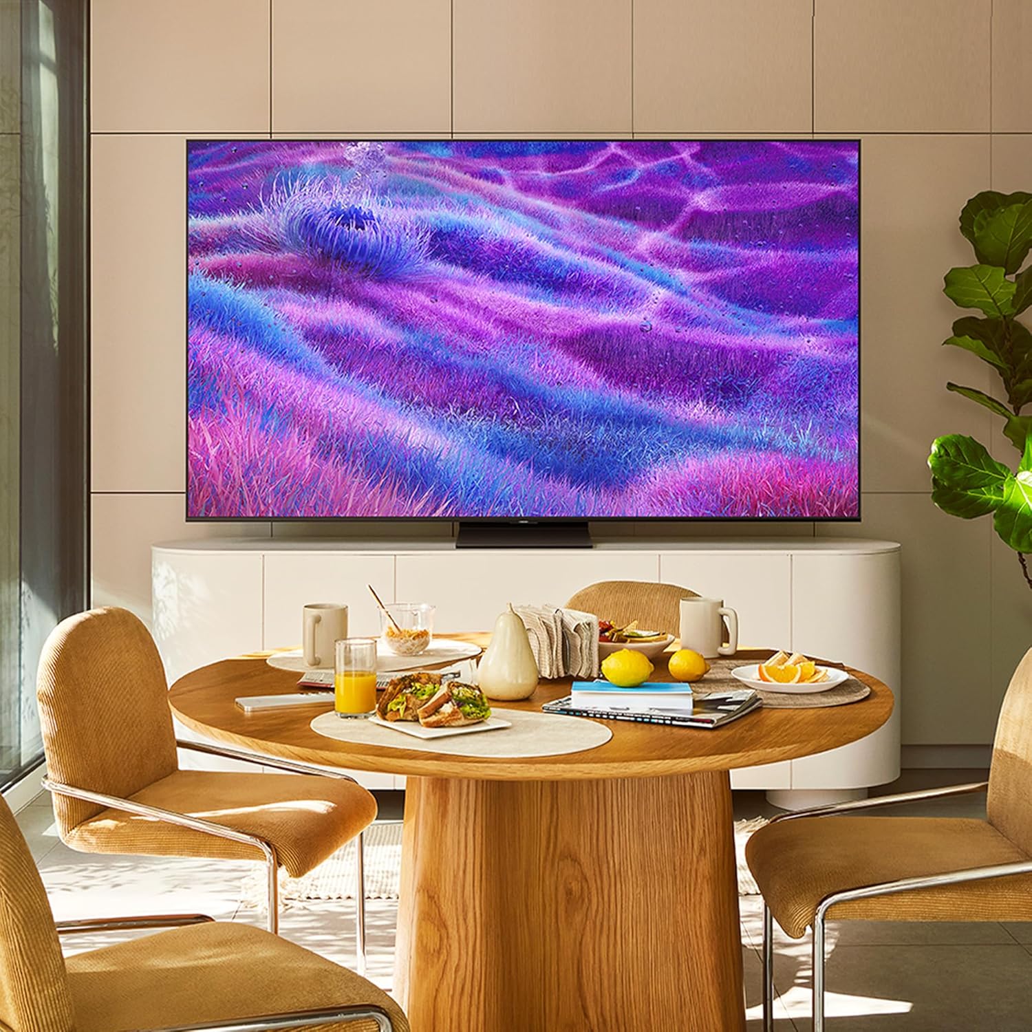 Smart TV 65'' QE65QN83FAUXZT Neo QLED 4K Mini LED, NQ4 AI Gen2 Processor, 4K AI Upscaling, AI Customization Mode, Dolby Atmos & OTS Lite, Simple Chamfer Design, 2025