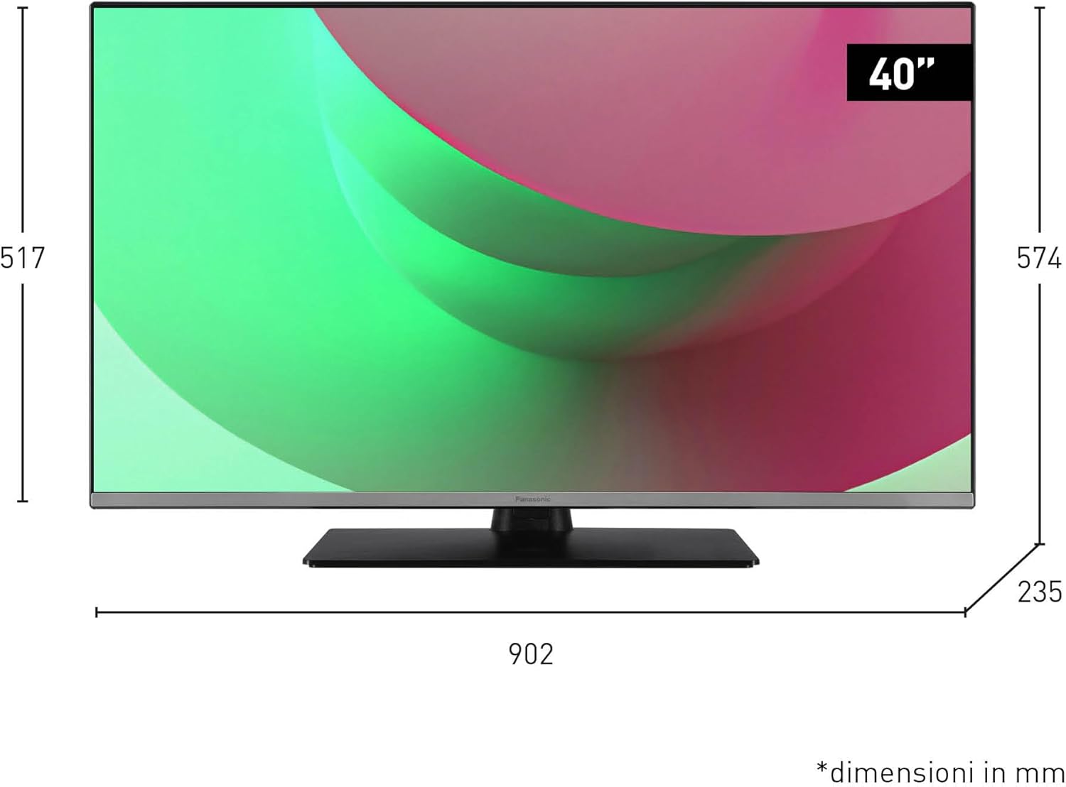 Panasonic TB-40S45AEZ, Series S45 40 Inch Smart LED TV Full HD, 2024, TiVo, Google and Alexa Voice Control, Game Mode, Media Player, HDR, HDMI, WLAN, for an Optimal Viewing Experience