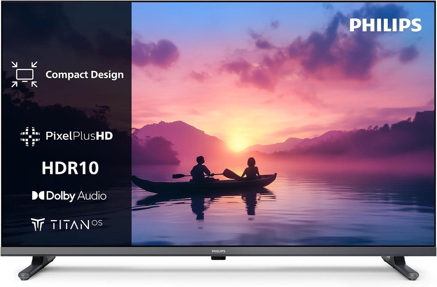 32PFS6000 HD LED Smart TV - 32-Inch Display with Pixel Plus, Titan OS Platform and Dolby Digital Sound - Works with Alexa and Google Voice Assistant