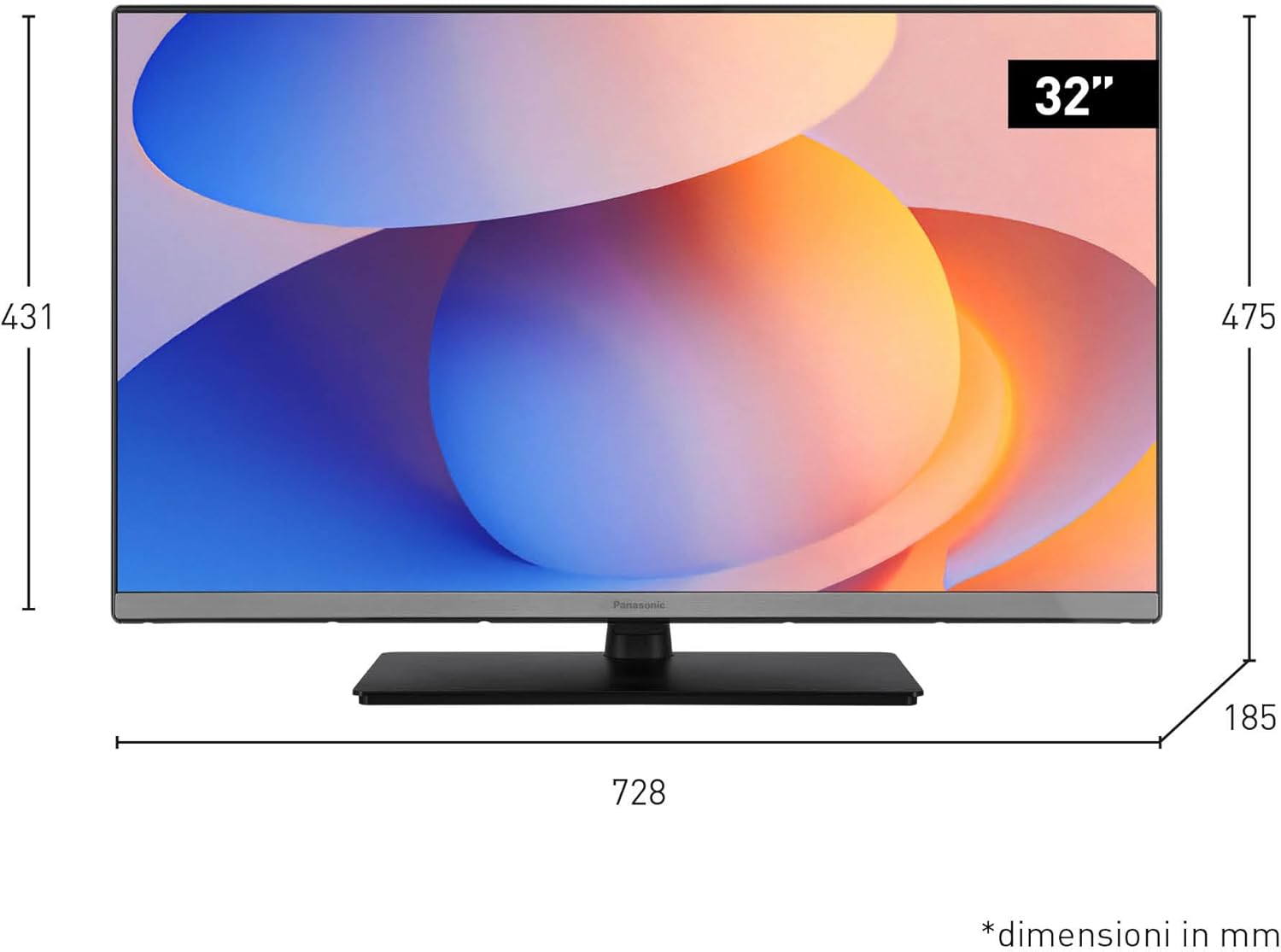 Panasonic TB-32S40AEZ, Series S40 32 Inch Smart LED TV HD, 2024, TiVo, Google and Alexa Voice Control, Game Mode, Media Player, HDR, HDMI, WLAN, for an Optimal Viewing Experience