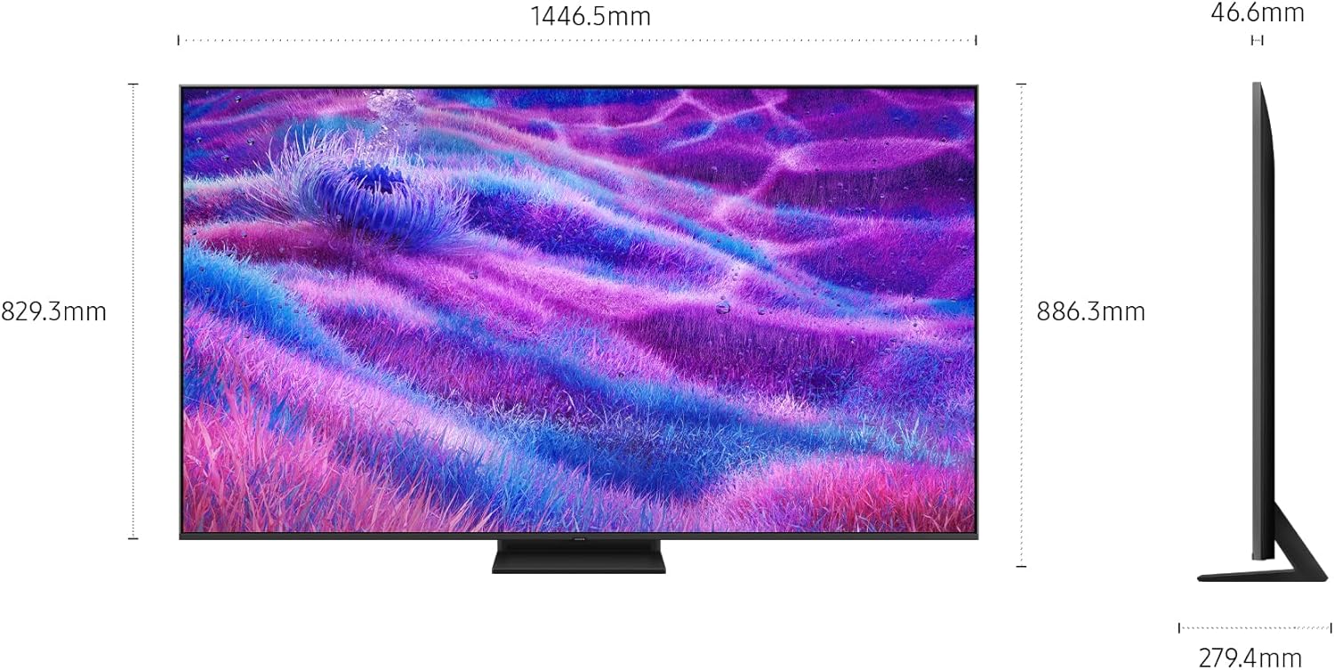 Smart TV 65'' QE65QN83FAUXZT Neo QLED 4K Mini LED, NQ4 AI Gen2 Processor, 4K AI Upscaling, AI Customization Mode, Dolby Atmos & OTS Lite, Simple Chamfer Design, 2025