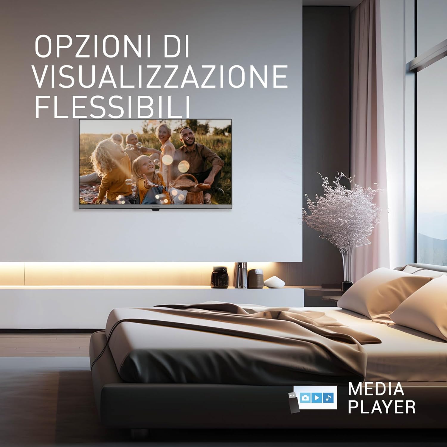Panasonic TB-32S40AEZ, Series S40 32 Inch Smart LED TV HD, 2024, TiVo, Google and Alexa Voice Control, Game Mode, Media Player, HDR, HDMI, WLAN, for an Optimal Viewing Experience