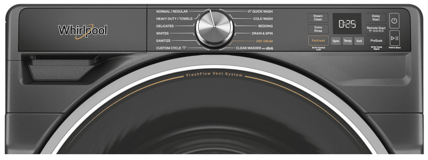 Whirlpool WFW6720RU 27-Inch 5.0 cu. ft. Smart Front Load Washer, White