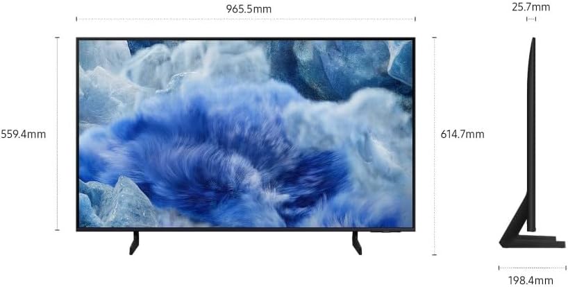 QLED 4K Vision AI Smart TV 43'' QE43Q8FAAUXZT, Q8F, Q4 AI Processor, 4K Upscaling, OTS Lite, Air Slim Design, 100% Color Volume with Quantum Dot, Entertainment Package, 2025