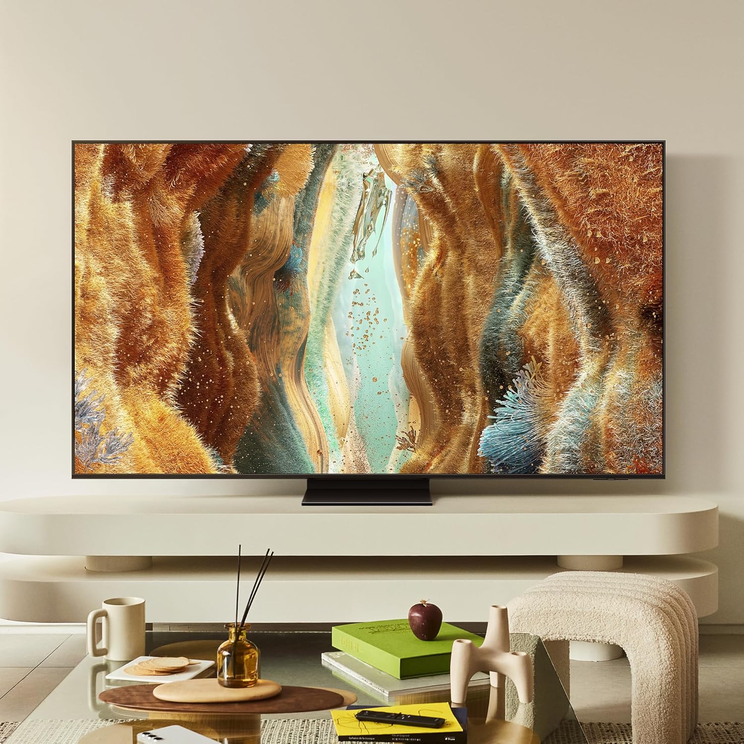 Neo QLED 4K Vision AI Smart TV 55'' QE55QN74FATXZT Mini LED, NQ4 AI Gen2 Processor, AI Upscaling, Motion Xcelerator 144 Hz, Technology Quantum Matrix Slim, OTS Lite, AirSlim Design, 2025