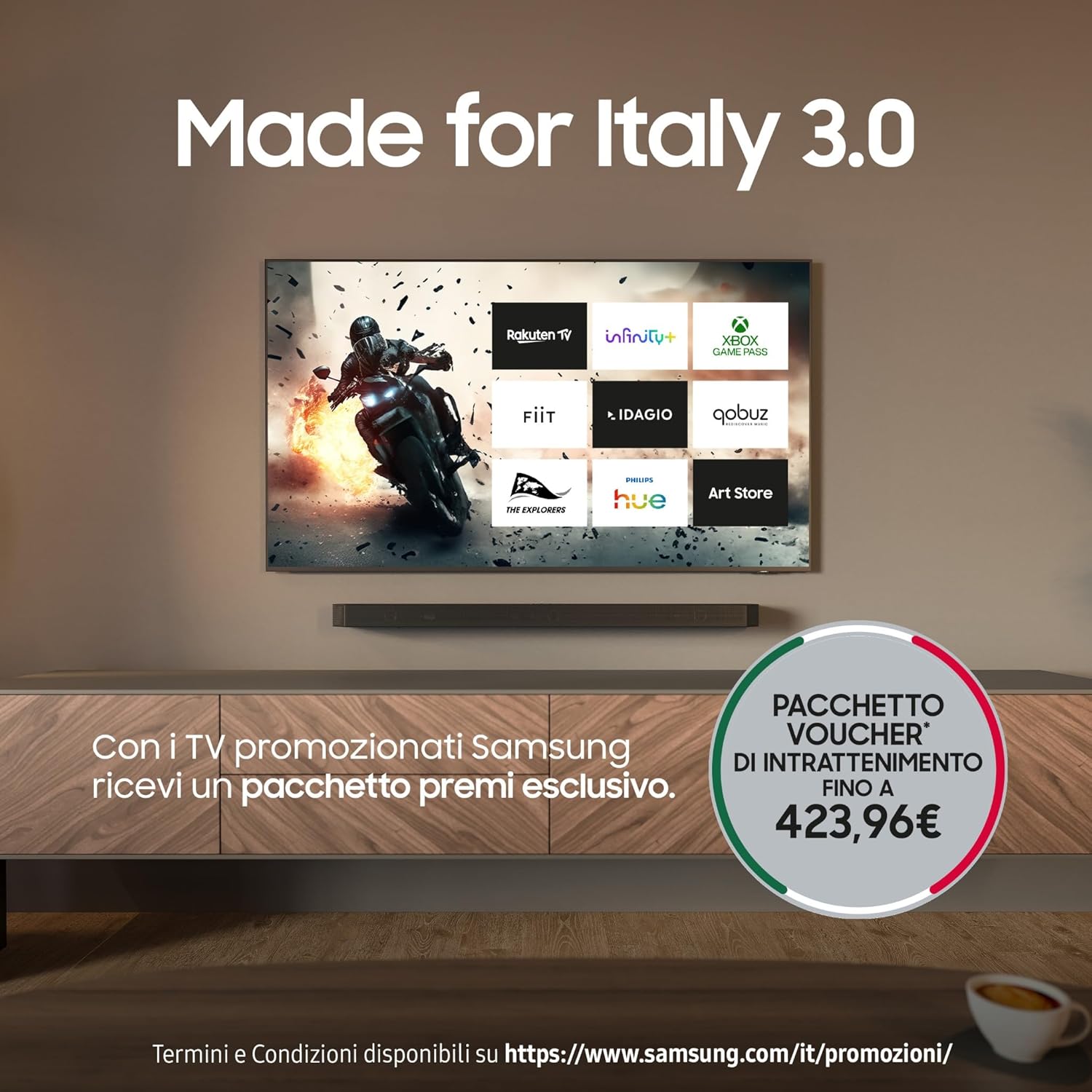 Smart TV 55'' QE55QN94FATXZT Neo QLED 4K Mini LED, NQ4 AI Gen3 Processor, 4K AI Upscaling Pro, Glare Free, Motion Xcelerator 165Hz, Dolby Atmos & OTS+, NeoSlim Design, 2025
