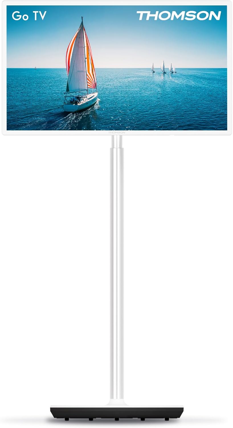 Thomson Go 32-Inch TV (81 cm), TV Android Portable - HD Ready (1366x768), Voice Control, Bluetooth 5.1, Wi-Fi, hotspot function, battery life up to 4 hours