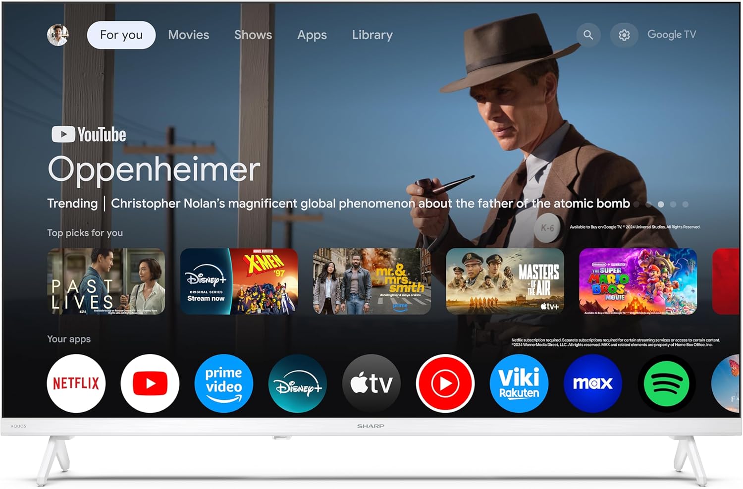 Sharp 32HF2365EW - GOOGLE TV, 32