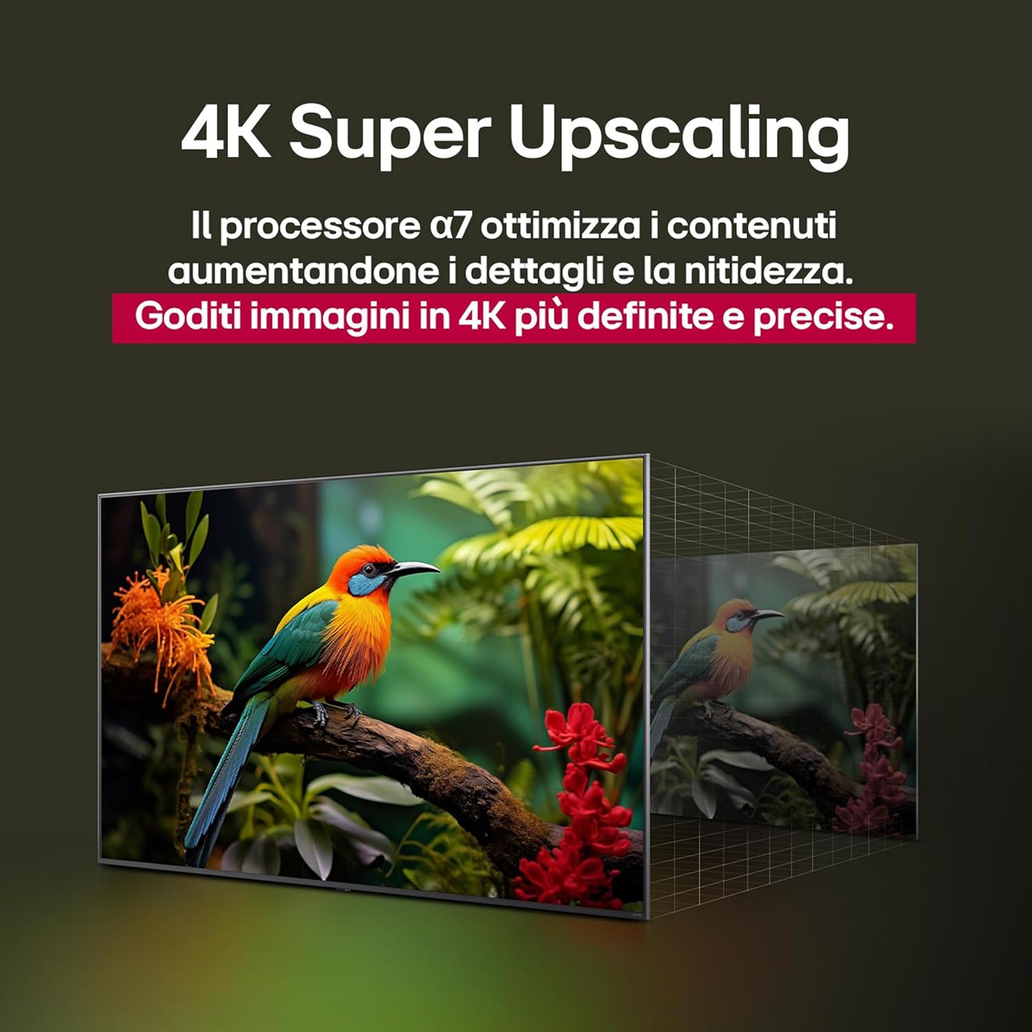 webOS UHD AI UA75 TV 43 Inch, Smart TV 4K Ultra HD, Processor α7 Gen8, webOS with AI, Filmmaker Mode, HDR10, Gaming with VRR 4K@60Hz, Game Optimizer, Wi-Fi, 43UA75006LA 2025