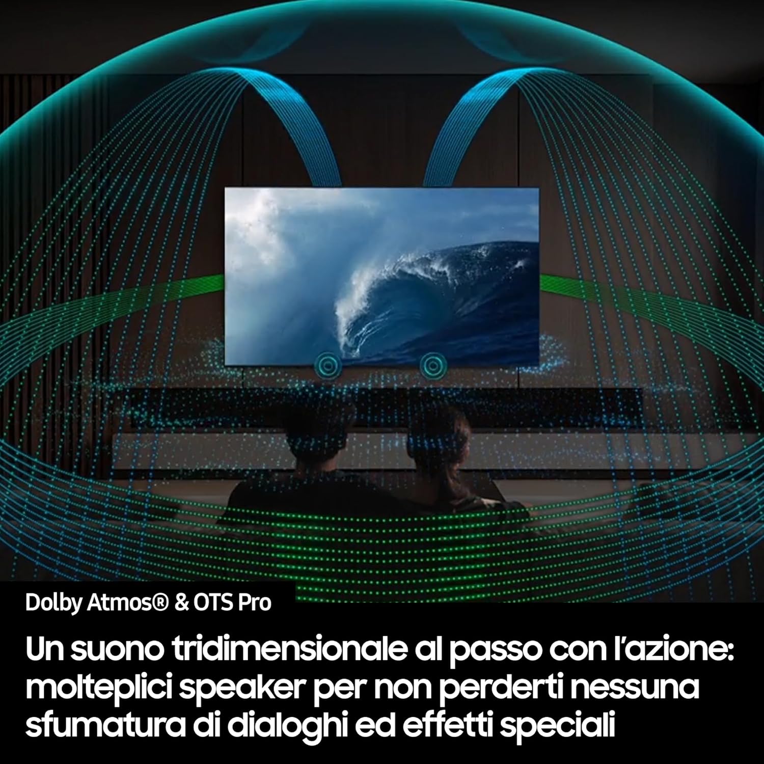 OLED 4K Vision AI Smart TV 65'' QE65S95FAEXZT, NQ4 AI Gen4 Processor, 4K AI Upscaling, Glare Free, Dolby Atmos & OTS+, Infinity One Design, Entertainment Package, 2025
