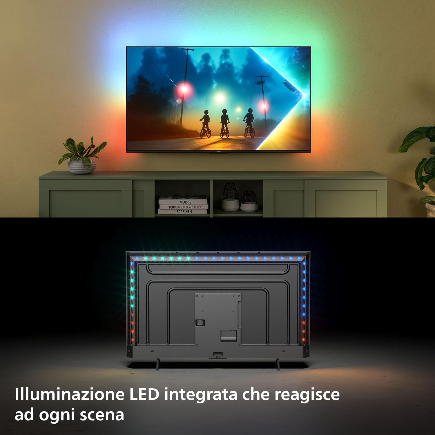 Ambilight 43PUS8200 4K LED Smart TV - 43-Inch Display with Titan OS Platform, Pixel Precise Ultra HD and Dolby Atmos Sound - Works with Alexa and Google Voice Assistant