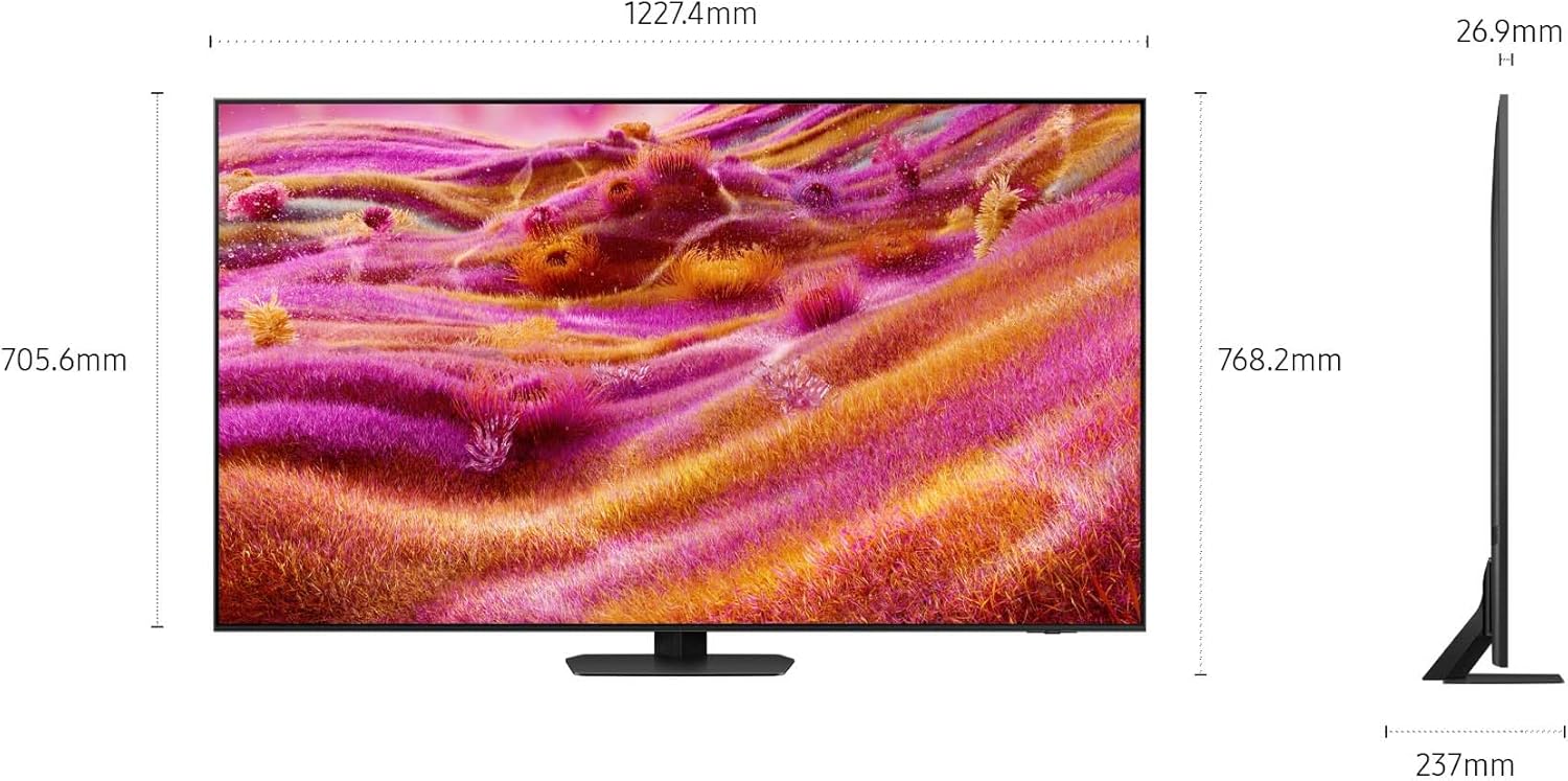 Smart TV 55'' QE55QN94FATXZT Neo QLED 4K Mini LED, NQ4 AI Gen3 Processor, 4K AI Upscaling Pro, Glare Free, Motion Xcelerator 165Hz, Dolby Atmos & OTS+, NeoSlim Design, 2025