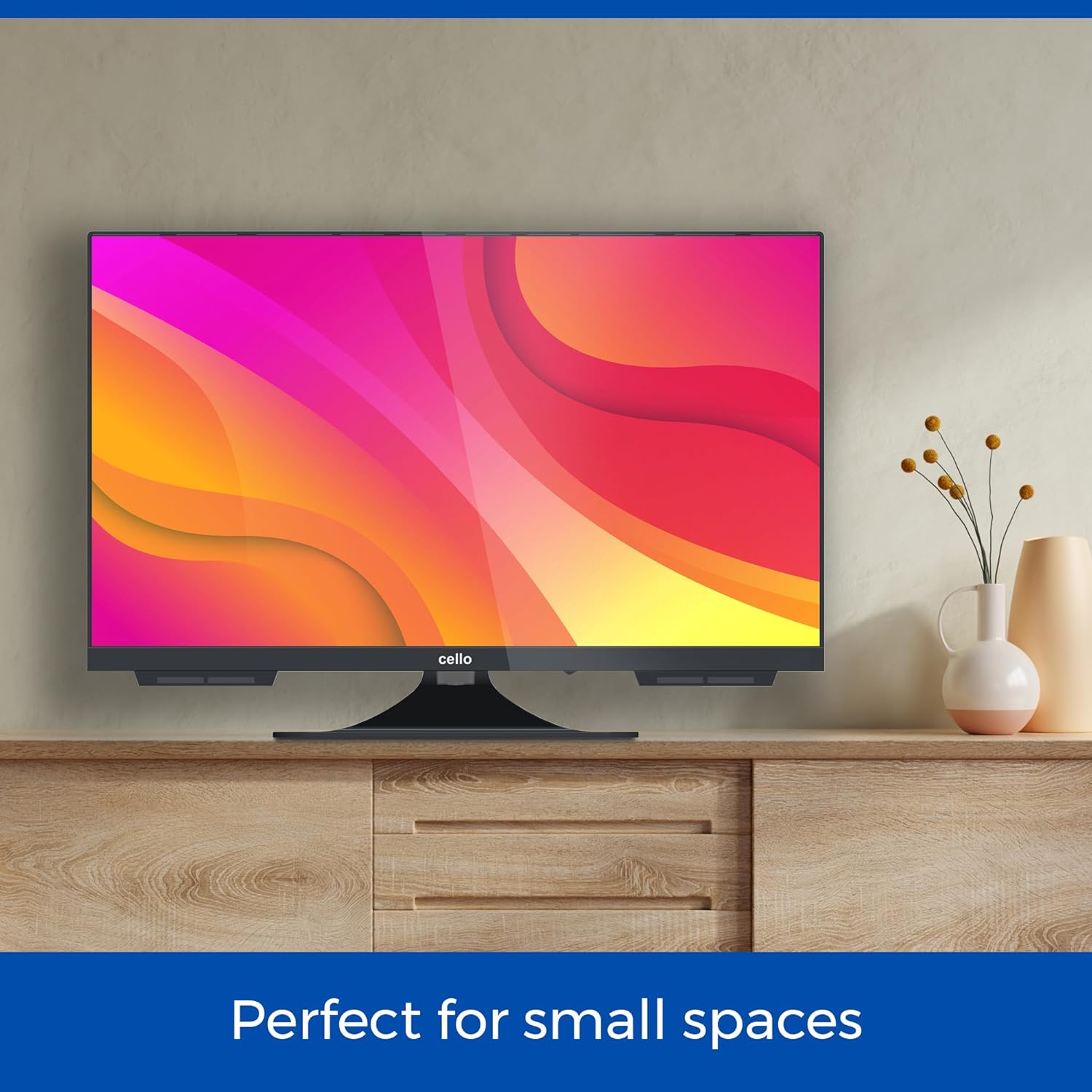 Cello C2224WS 12 Volt 22 Inch Traveller Smart TV Frameless Ultrafast WebOS, Speaker Pitch Perfect Bluetooth, Netflix, Compact TV for Camper and Truck