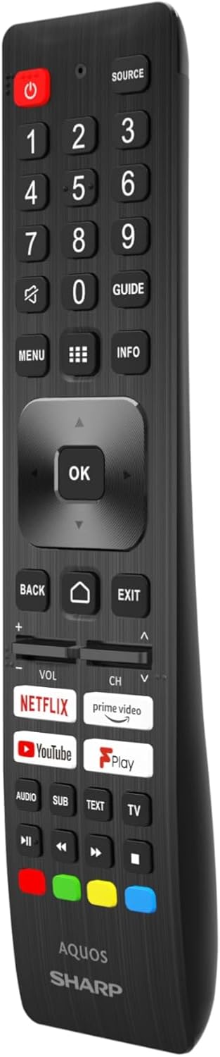 SHARP 43FH2EA - 43 Inch TV Full HD Android TV - Gaming & Streaming LED Smart TV Frameless (HDMI, receiver, Chromecast, Bluetooth) - Netflix, Prime, YouTube, Disney+, TV