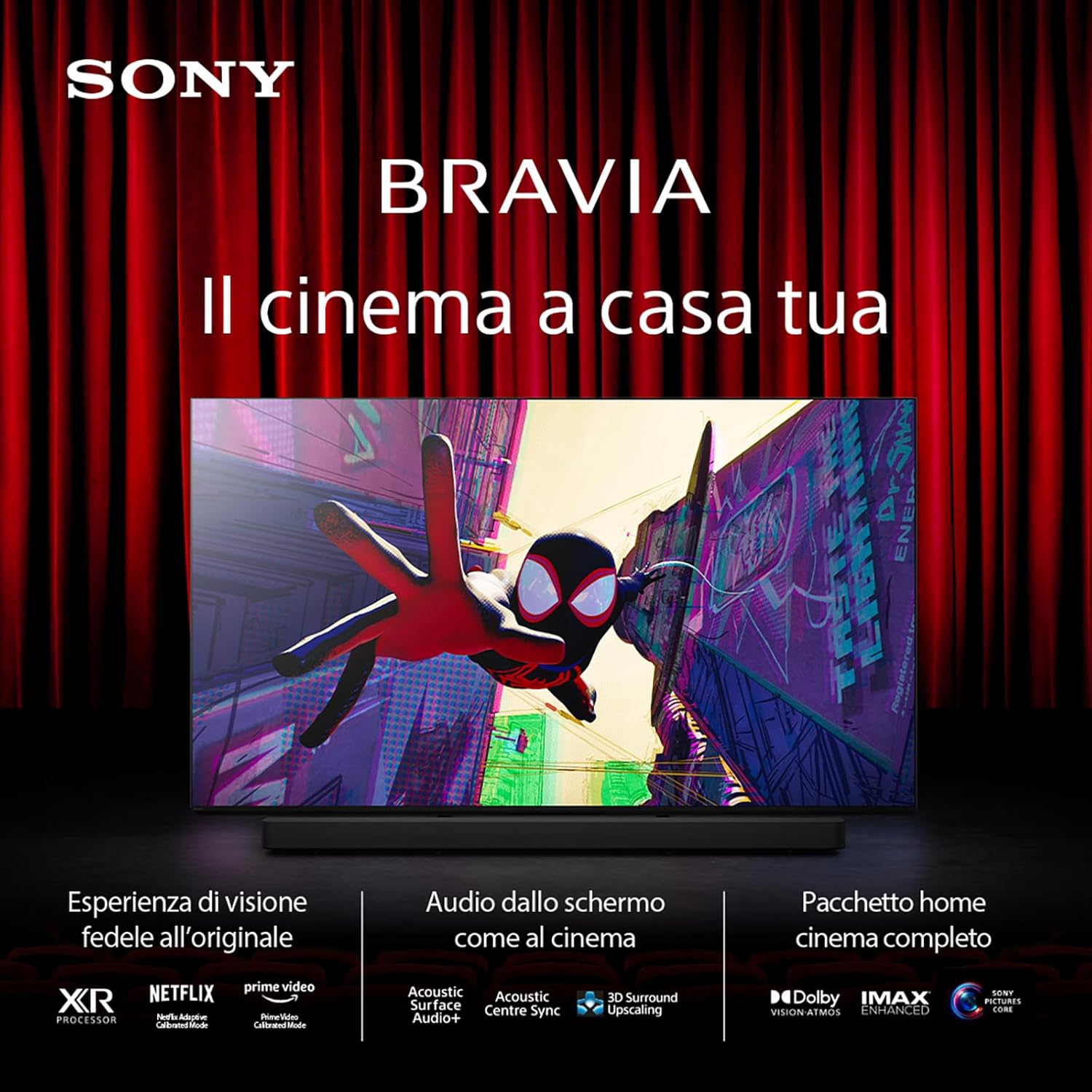 BRAVIA 8 OLED 55 Inch 4K HDR Google Smart TV | Gaming Menu for, IMAX Enhanced, Dolby Vision Atmos, Chromecast, AirPlay, 120Hz 55XR80