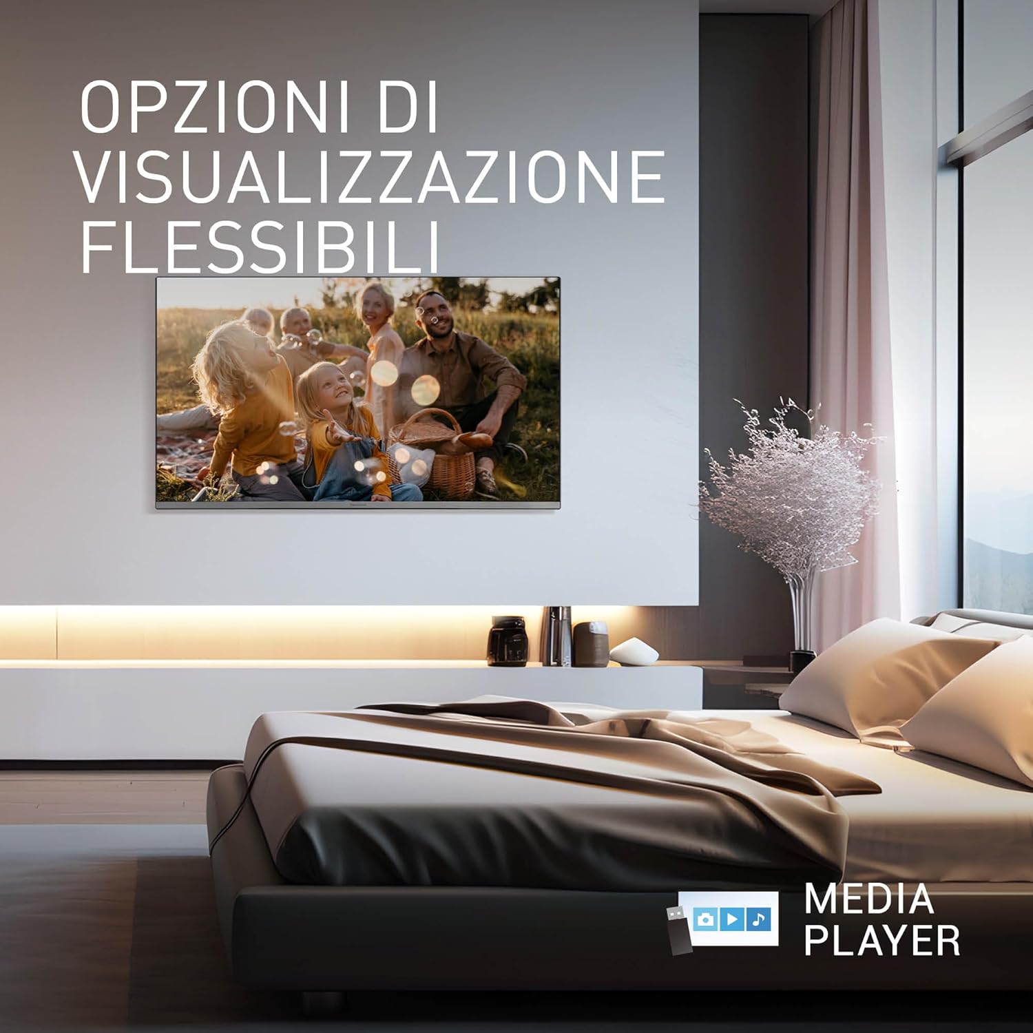 Panasonic TB-40S45AEZ, Series S45 40 Inch Smart LED TV Full HD, 2024, TiVo, Google and Alexa Voice Control, Game Mode, Media Player, HDR, HDMI, WLAN, for an Optimal Viewing Experience