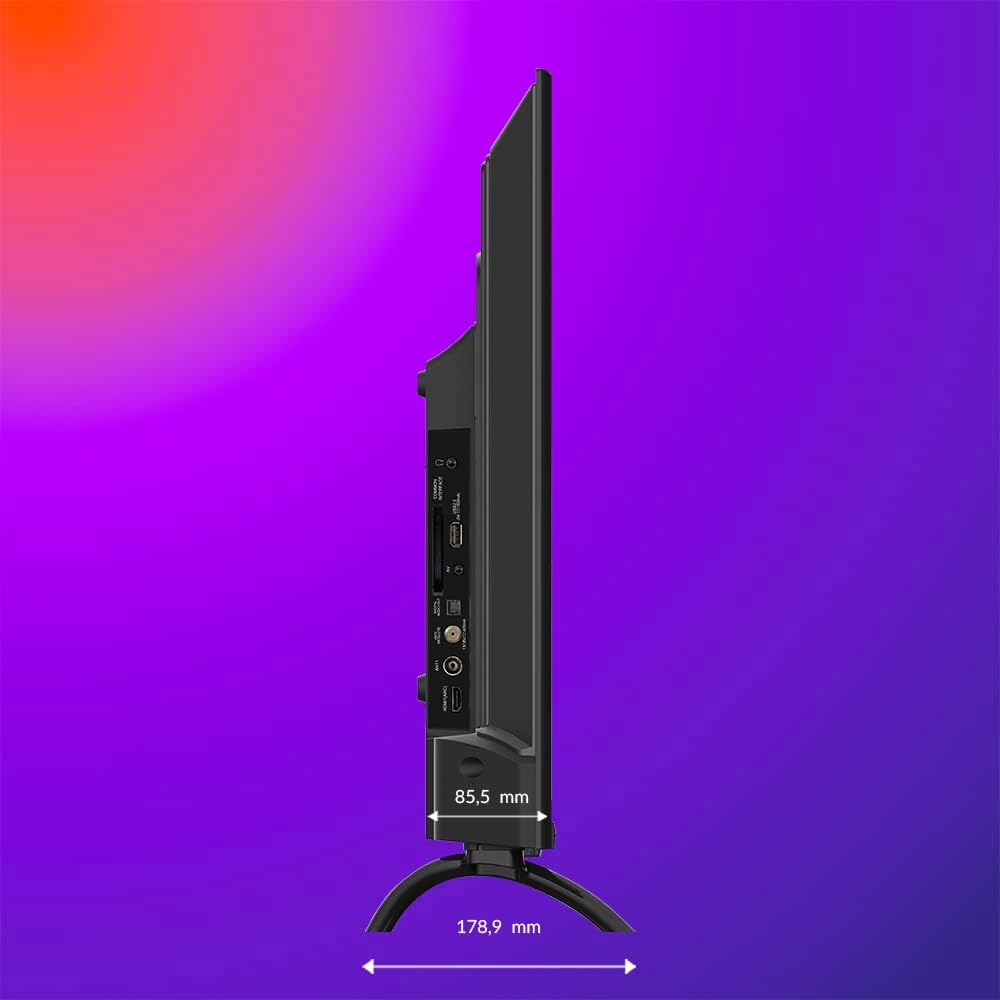 Strong - Smart TV 40″ (100 cm) Full HD SRT40FD5553 - with Android TV - Outstanding Picture Quality - Triple Tuner - 3 HDMI Ports (1 ARC) + 2 USB Ports + AV + Antenna/Satellite Input - Black