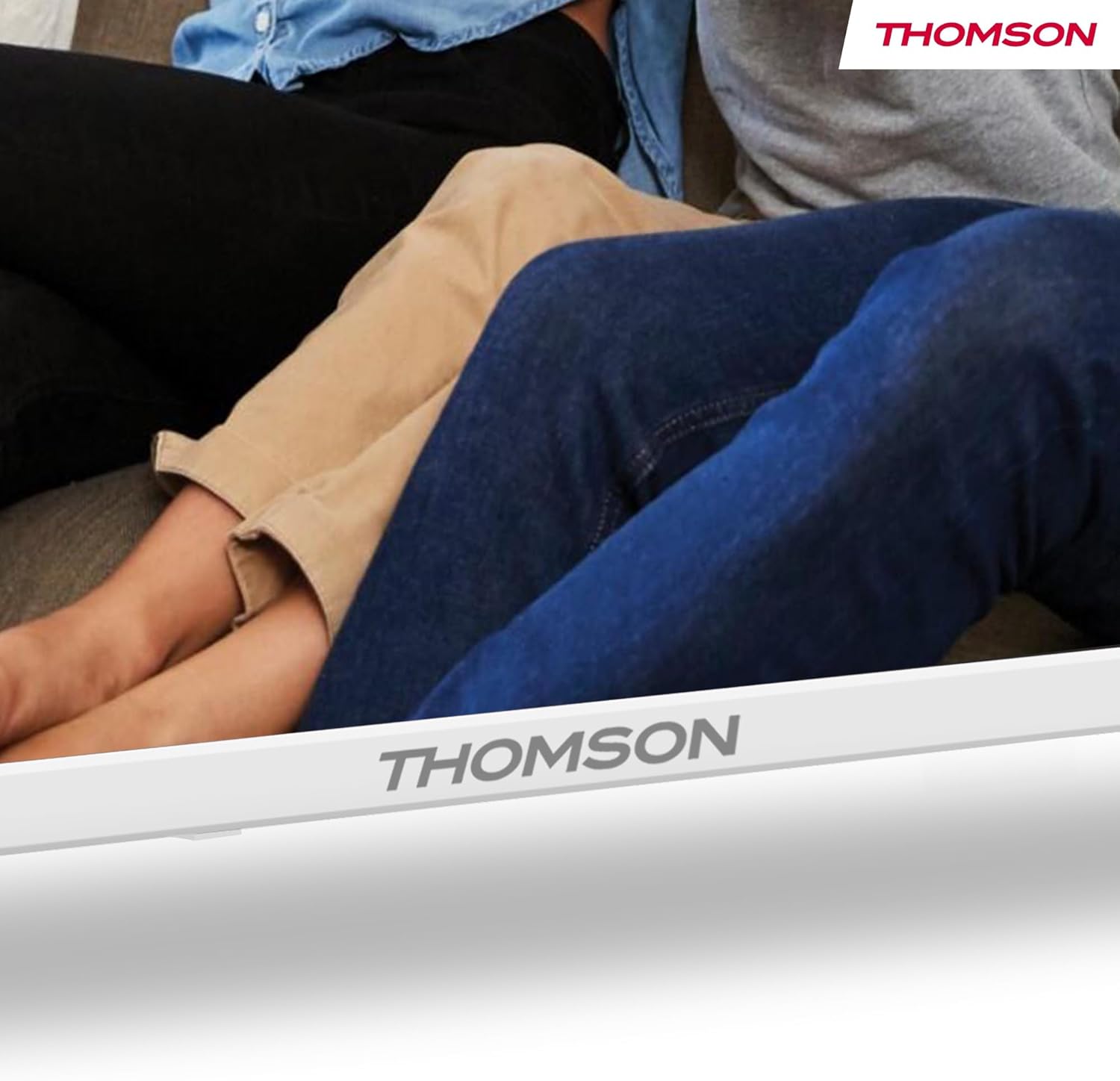 Thomson 43 Inch (109cm) 4K Ultra HD White Smart Google TV, Wi-Fi, Dolby Audio, HDR10, Bluetooth 5.1, Triple-Tuner (Cable/Satellite/Antenna), HDMI, CI+, A+ Panel - 43UG4S14W