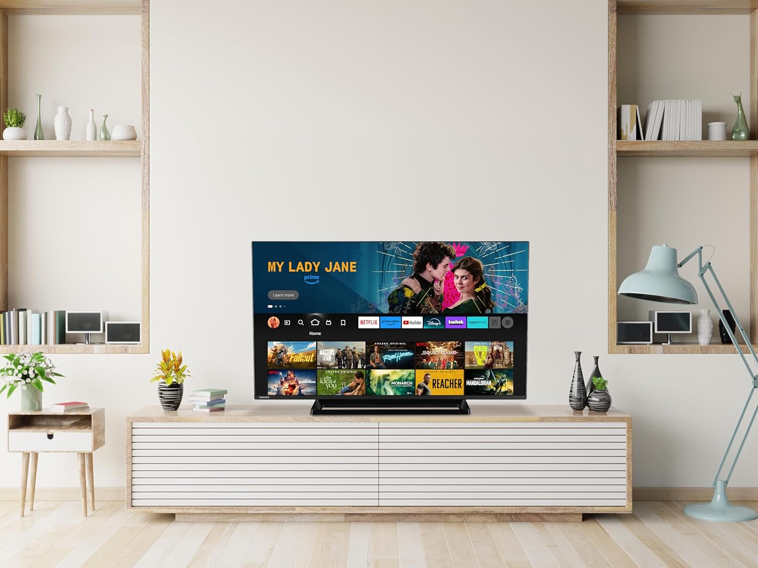 Toshiba Smart Fire TV 43 Inch Ultra HD 43UF3F63DAR, TV 4K 43 Inch with Alexa Built-in, LED TV Compatible with Alexa, DVB-T2, LED Technology, Dolby Vision, HDMI 2.1, Dolby Atmos