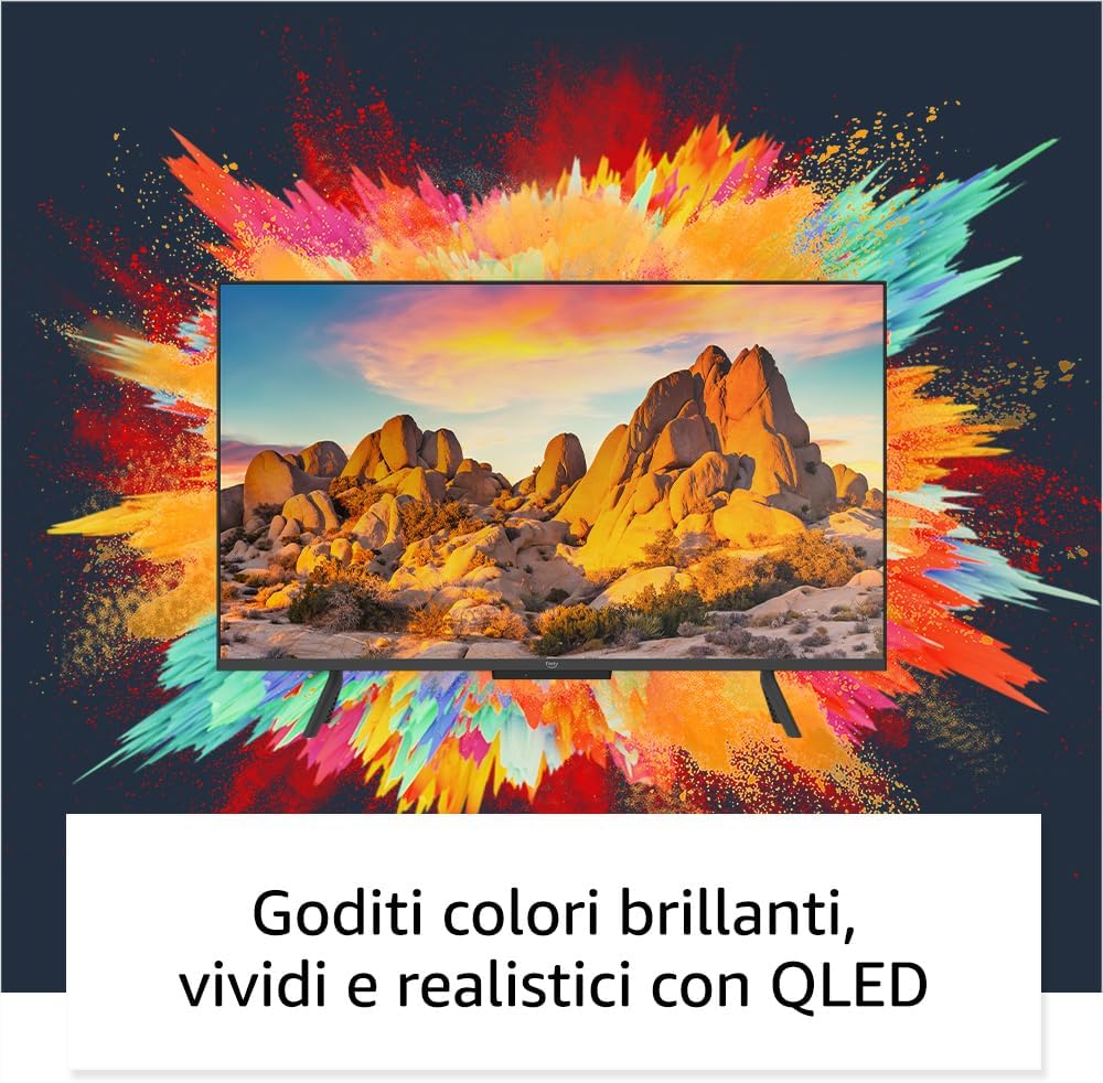 Introducing Amazon Fire TV Series Omni QLED | Smart TV 4K UHD, Dolby Vision IQ, Voice Commands with Alexa, 43“