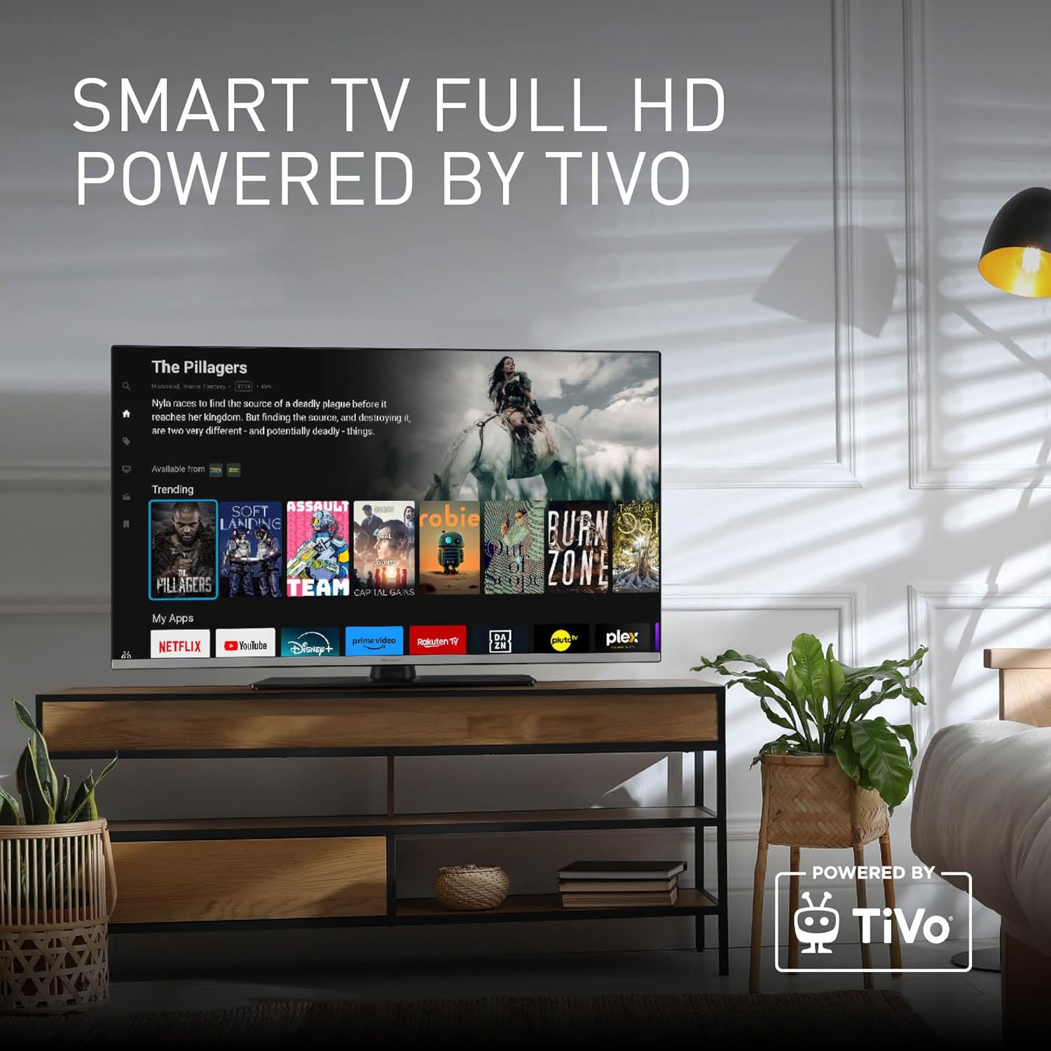 Panasonic TB-40S45AEZ, Series S45 40 Inch Smart LED TV Full HD, 2024, TiVo, Google and Alexa Voice Control, Game Mode, Media Player, HDR, HDMI, WLAN, for an Optimal Viewing Experience