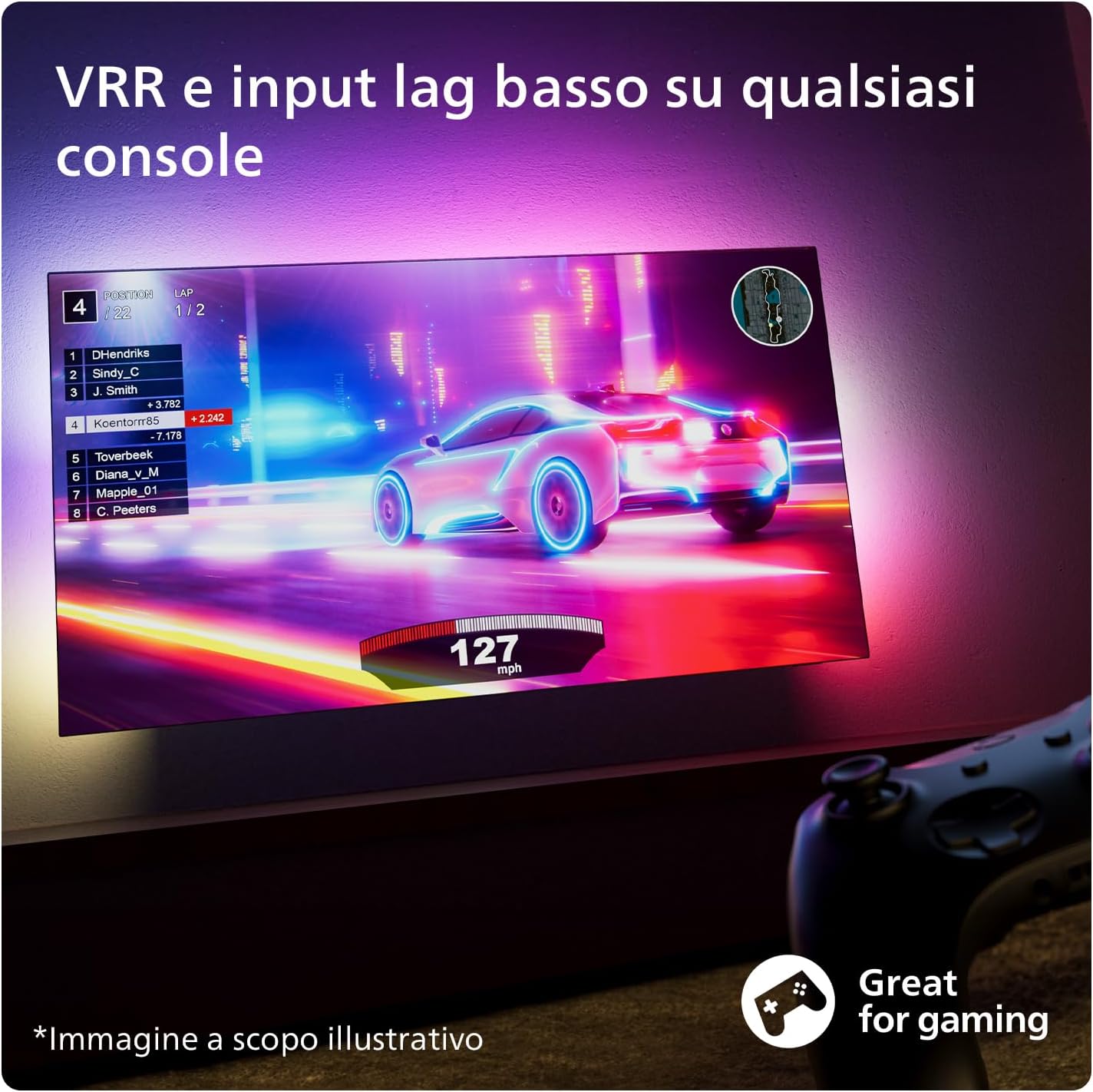 Ambilight 55PUS8109 4K LED Smart TV - 55-Inch Display with Titan OS Platform, Pixel Precise Ultra HD and Dolby Atmos Sound, Works with Alexa and Google Voice Assistant - Satin Chrome