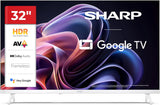 Sharp 32HF2365EW - GOOGLE TV, 32" HD, FRAMELESS, 60Hz, 2x3W, HDMIx3, USBx2, USB, White