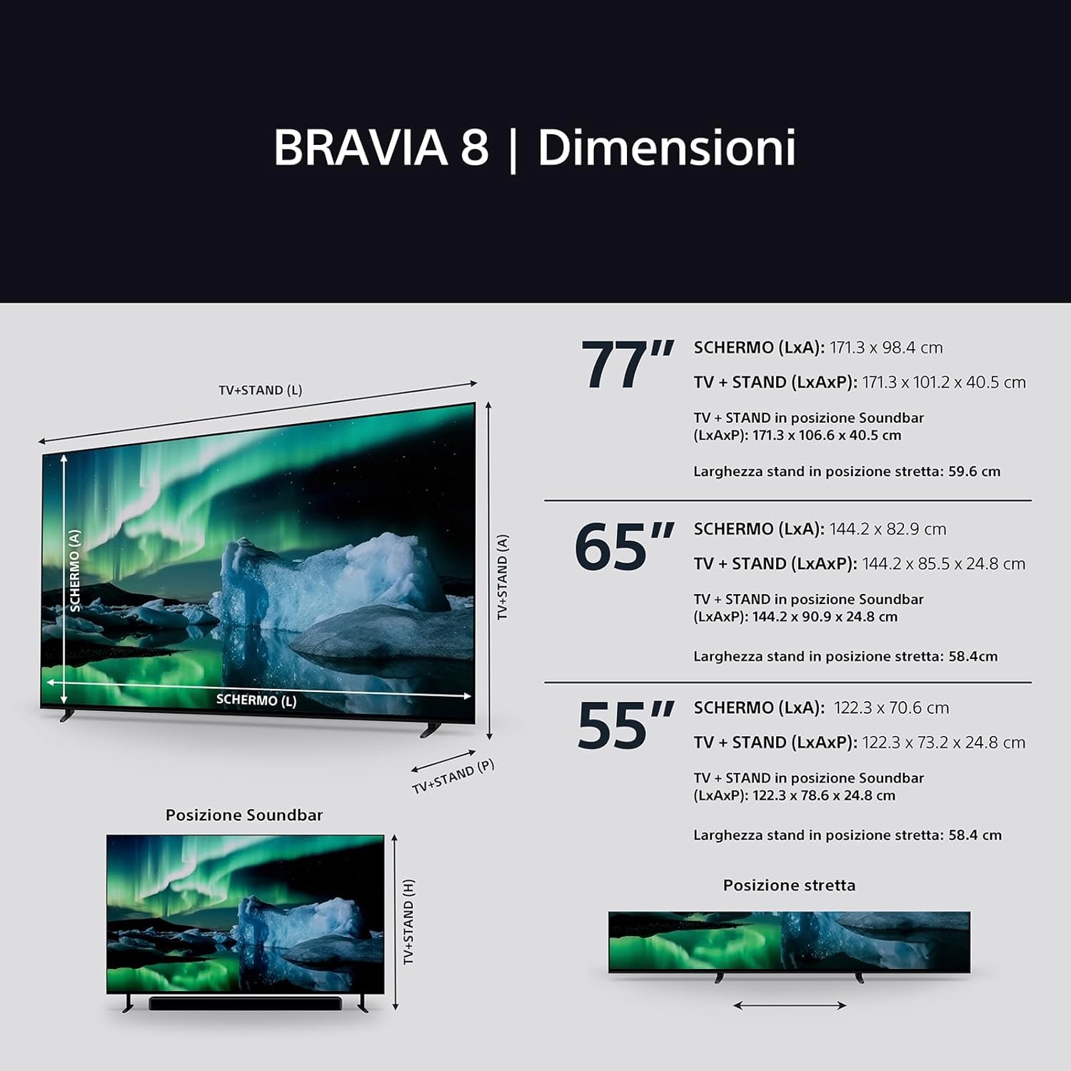 BRAVIA 8 OLED 55 Inch 4K HDR Google Smart TV | Gaming Menu for, IMAX Enhanced, Dolby Vision Atmos, Chromecast, AirPlay, 120Hz 55XR80
