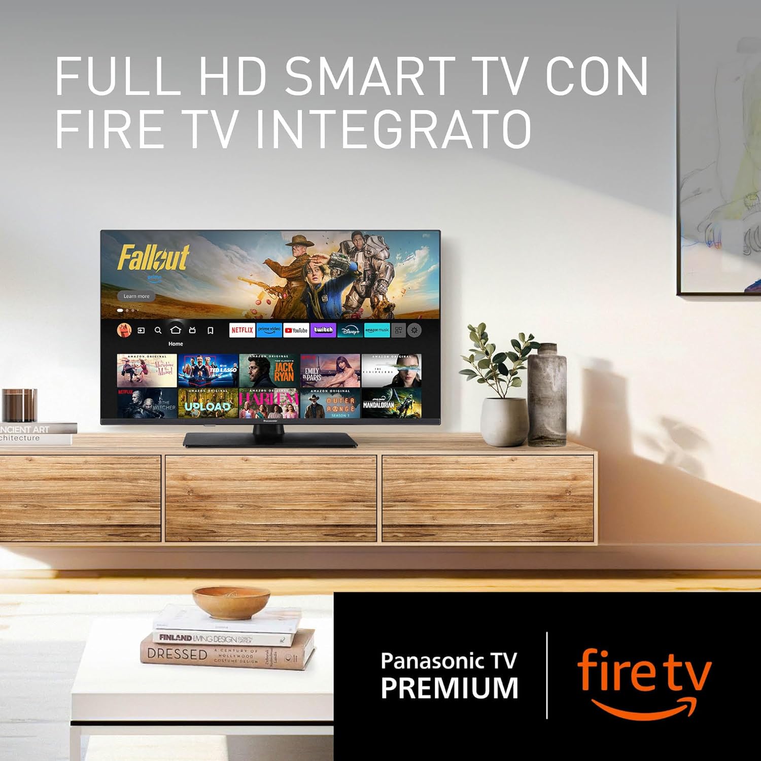 Panasonic TV-32S55AEZ, Series S55 32 Inch Smart LED TV Full HD, 2024, Fire TV, HD Color Engine, HDR, Alexa Voice Control, Game Mode, Media Player, for an Optimal Viewing Experience